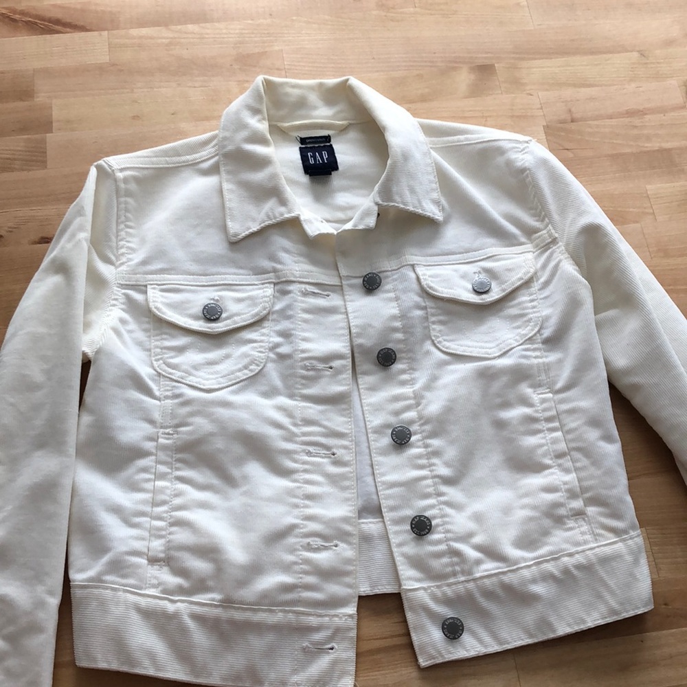 White soft denim Gap jacket
